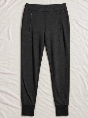 Vince Women's XS Heather Charcoal Stretch Tailored Ponte Pants with Zip Pockets
